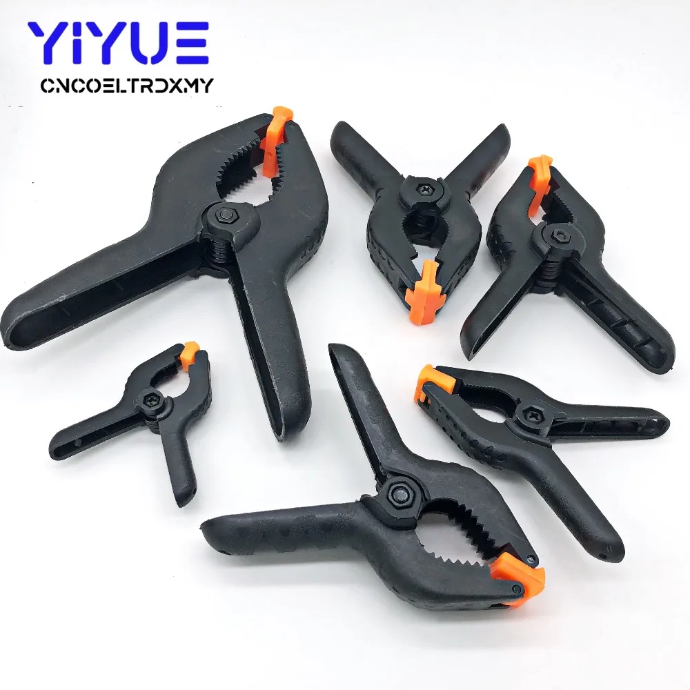 Деревообрабатывающие Пружинные зажимы " 3" " 4,5" " 9" дюймов DIY инструменты пластик нейлон для фотостудии зажим для фона тяжелый
