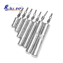 ILure 5 шт./лот Pour рыболовный грузик из свинца 3,5/5/7/10/12/15/18g цилиндрический Карп рыбную ловлю приманки грузило рыболовные снасти аксессуары