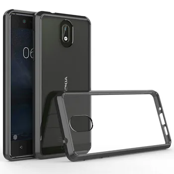 

30pcs/lot For Nokia 1 8 Sirocco For Nokia 7 Plus 2018 Anti-Knock Cover Crystal Clear Acrylic Hard Case For Nokia 3 6 8 2017