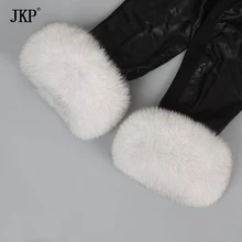 Горячая Распродажа манжеты из лисьего меха теплые подлинные манжеты из лисьего меха Рука теплый браслет настоящие руки теплые женские пальто