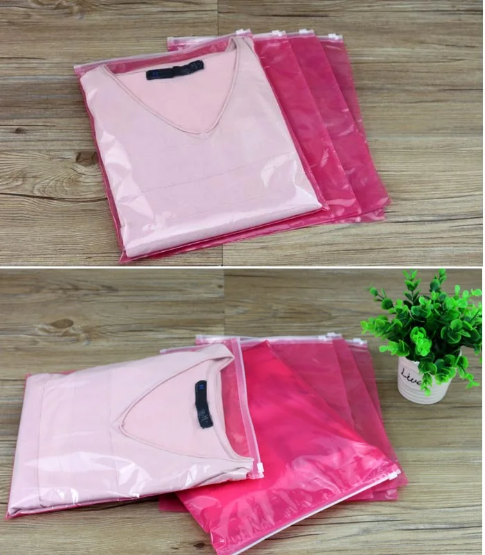 45 60cm Large Garments Travel Bag For Clothes Shoes Underwear 45 60cm Large Garments Travel Bag For Clothes Shoes Underwear Waterproof Plastic Zipper Bags In Gift Wring Supplies From Home Garden On