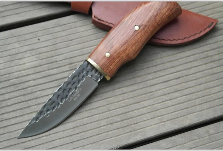 9% Hand Forged High carbon Steel Small Straight Knife Camping ...