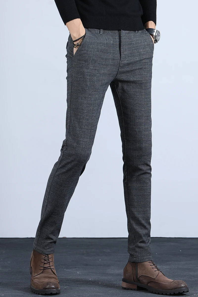 2019 Men's Spring and Summer Fashion Trend Business Casual Suit Pants ...