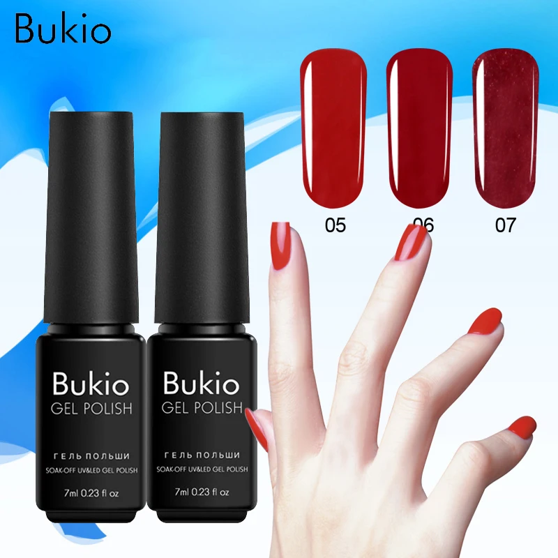 

Bukio Colorful Nail Gel Manicure Set Nails Varnish Uv Lamp Nail Art Accessories Permanent Enamels 29 Pure Colors Gel Nail Polish