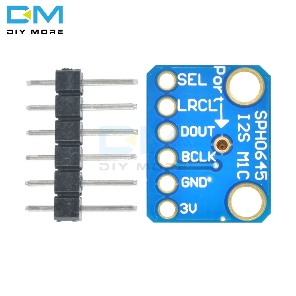 Diymore SPH0645 ies MEMS микрофон секционный модуль Выход микрофона Winder модуль 6PIN для Raspberry Pi для Arduino