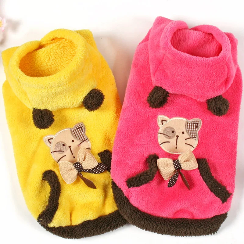 Hoopet Cat Clothes Pets Comfortable Mascots Soft Hoodie Chihuahua Warm Cute Dog Coat Clothes for Cats Animals Hoopet Cat Clothes Pets Comfortable Mascots Soft Hoodie Chihuahua Warm Cute Dog Coat Clothes for Cats Animals