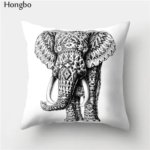Hongbo 1 шт. цветная Подушка с изображением слона, наволочка для подушки, декоративная наволочка для автомобиля, домашнего дивана, рождественские украшения - Цвет: 13