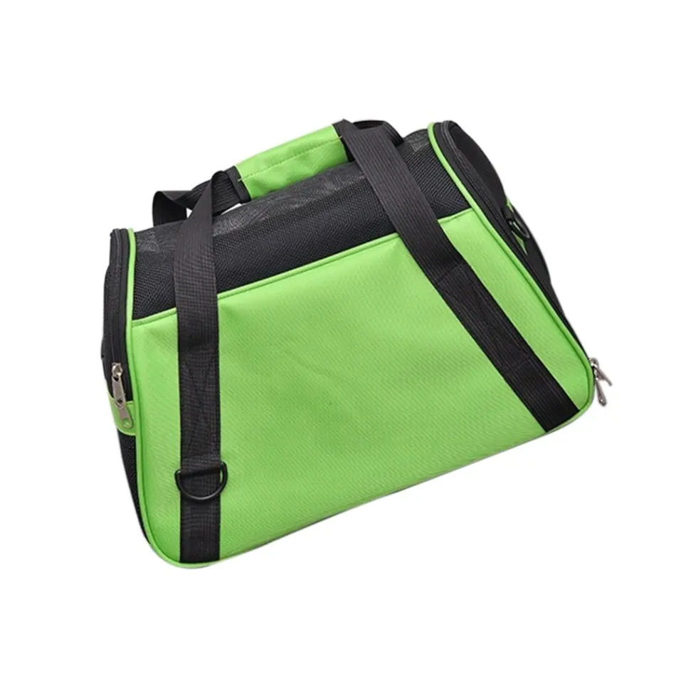Портативный рюкзак для переноски собак, сумка-мессенджер, исходящие дорожные пакеты, дышащая переноска для кошек, сумки на плечо - Цвет: Зеленый