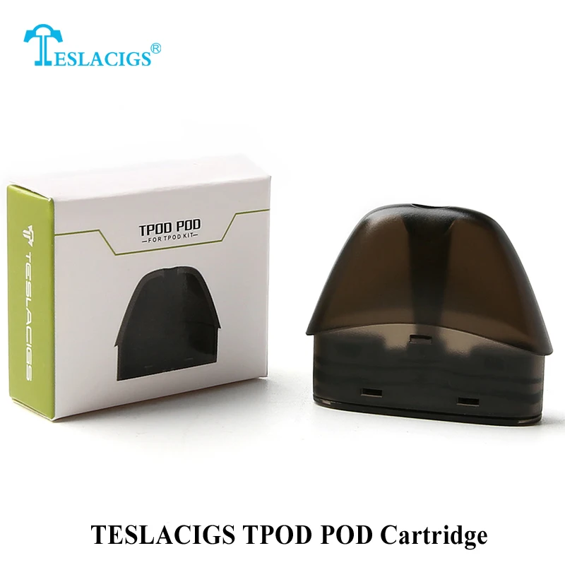 

Original Teslacigs tesla TPOD replacement pod Cartridge 2ml vape atomizer electronic cigarette pod tank for tesla T pod kit