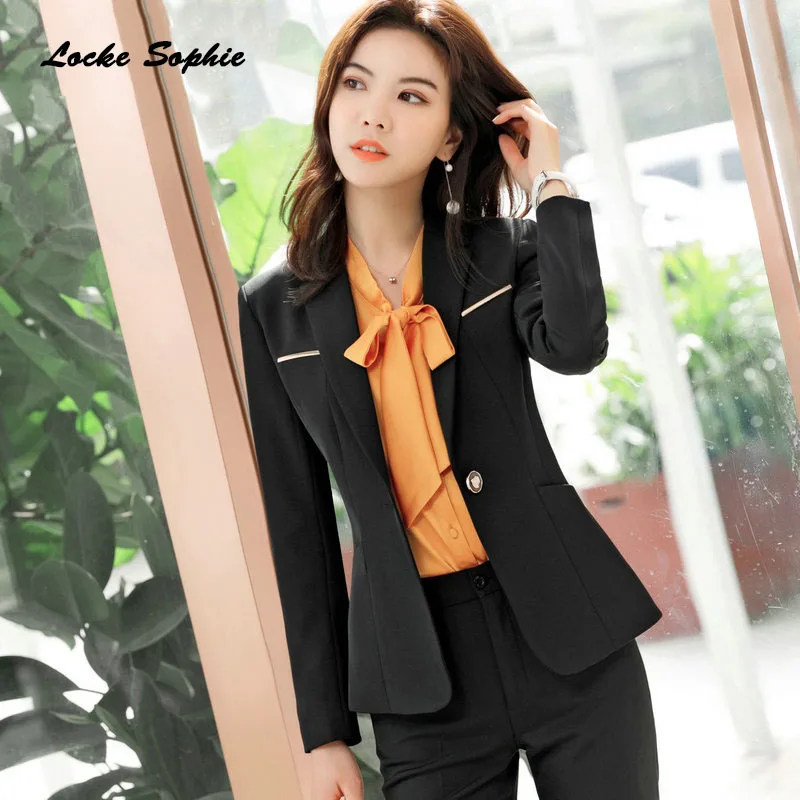 Women's Plus size Blazers coats 2019 Summer cotton Splicing long sleeves Black Small Suits jackets ladies Skinny Blazers Suits