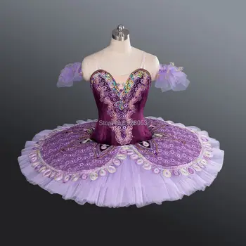 

2015 New Arrival Women Ballet Tutu Skirt Child Size Professional Tutu Lilac Fairy For Ballet Performance Dance Wear BT9063