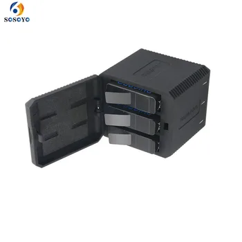 

1pcs 3 Slots Storage Box Case Battery charger with Charging USB Type-C Cable+1 pcs Battery for GoPro Hero 5 6 Camera Accessories