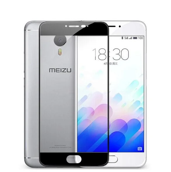 Meizu m5 note glass For original 5 screen protector full cover film white black meilan tempered 5.5&quot | Мобильные телефоны и
