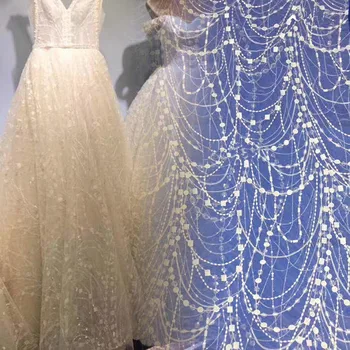 

beautiful L-628 nigerian french guipure tulle Lace fabric