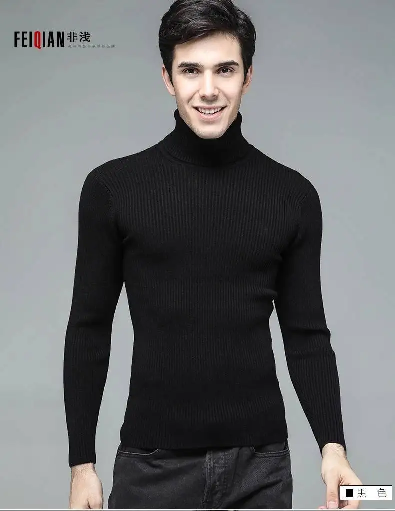 2014 Autumn Winter Wool Sweater Men Business Casual Thick