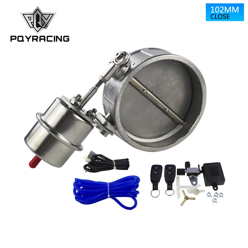 

PQY - NEW vacuum Activated Exhaust Cutout 4'' 102MM Close Style with ROD with Wireless Remote Controller Set PQY-ECV06+ROD+ACC