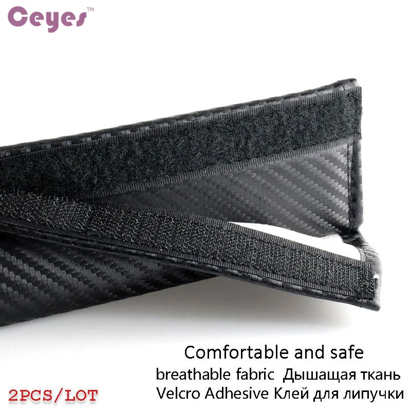 Ceyes Car Seat Belt Cover Fit For TYPER Honda TYPE R Civic Mugen Accord Hrv Jazz City Accessories Emblems Car Styling