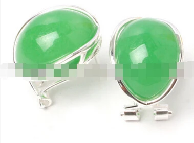 

ry00500 pretty oval bead silver lever back stud earring fashion jewelry