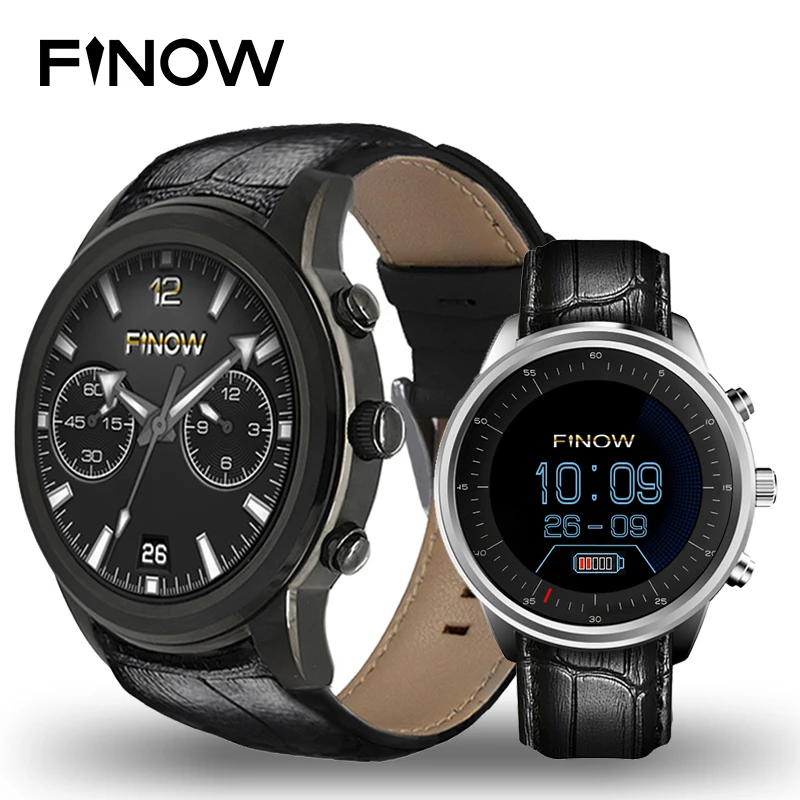 Finow X5 воздуха Смарт часы Android 5 1 ОЗУ 2 ГБ/Rom 16 ГБ MTK6580 Watchphone 3g Bluetooth для Andorid/IOS PK LES1/LEM5