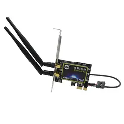300 Мбит/с быстрый двухдиапазонный сетевой адаптер для настольного ПК стабильный с антенной простота в эксплуатации PCI Express wifi Домашний