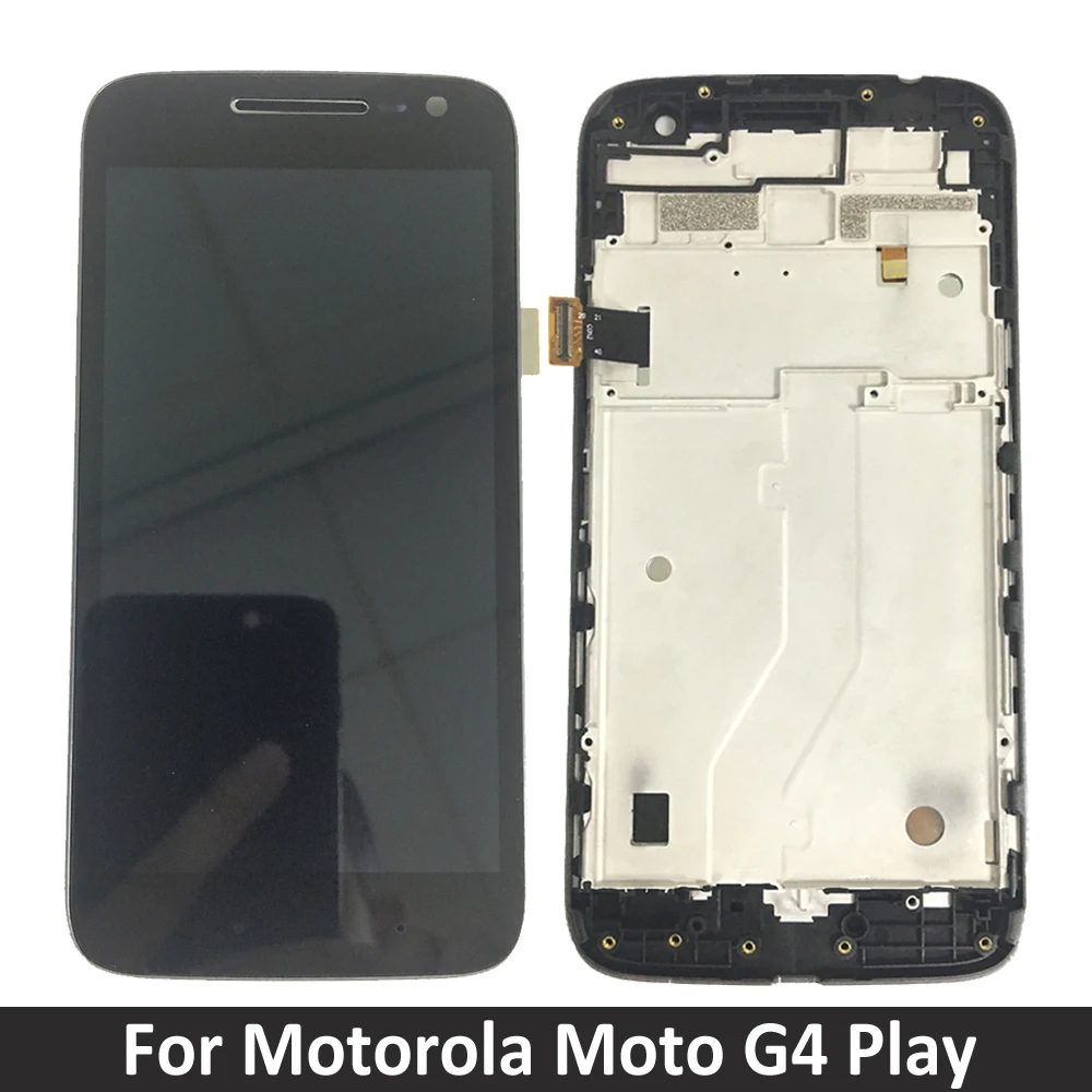 

LCD Display For Motorola G4 Play Touch Screen Digitizer Assembly With Frame For Moto G4 Play XT1601 XT1602 XT1603 XT1604 LCD