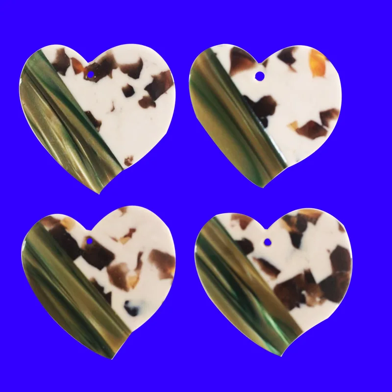 Круглые акриловые серьги dream it possible 12 шт. в форме сердца сделай сам большие из