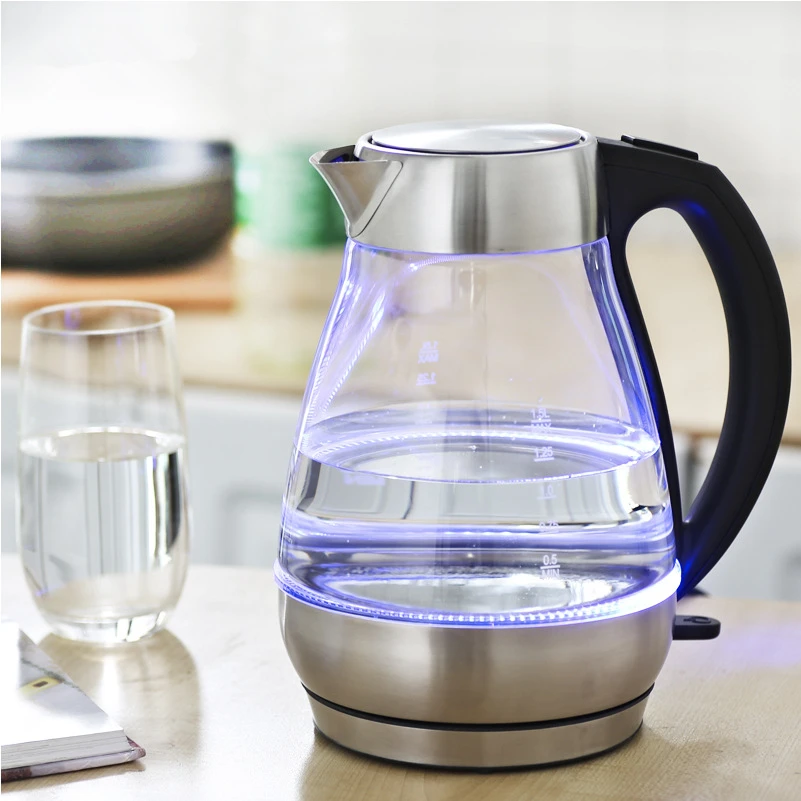 1800w 1.7L electric kettle glare design glass electric kettle Safety