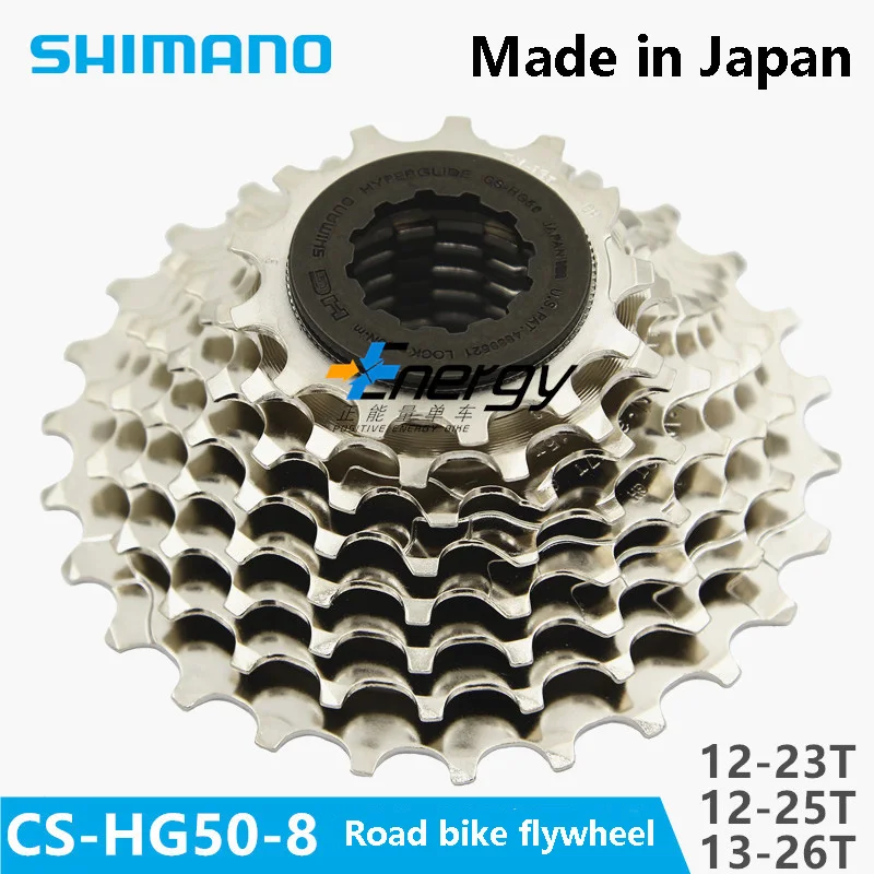 Shimano CS-HG50-8 الطريق دراجة 8 السرعة حذافة 12-23/25 طن النجوم مربع حذافة ضرس دراجة أجزاء الدراجة التوصيل المجاني