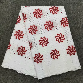 

Nigerian lace fabric High Quality African Lace Swiss Voile Guipure Cord Lace Fabric For women dress party 5yd/lot h83-82