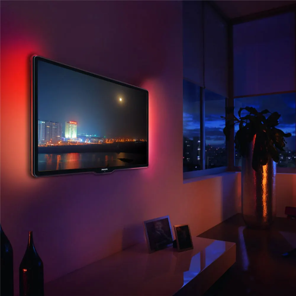 TV Achtergrond Verlichting DC5V USB LED Strip 5050 RGB Kerst bureau ... TV Achtergrond Verlichting DC5V USB LED Strip 5050 RGB Kerst bureau ...