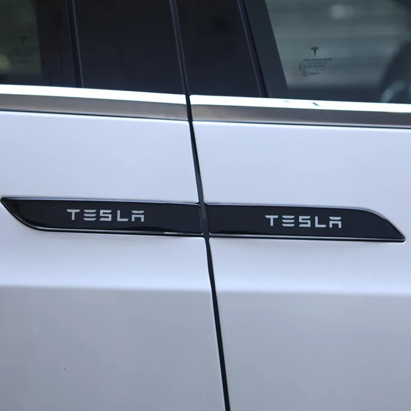 Tesla модель X набор для защиты дверных ручек автомобиля из настоящего углеродного