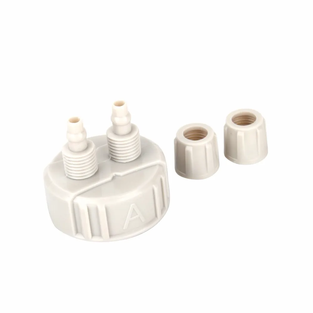 

2Pcs CO2 System Pro Tube Valve Guage Bottle Cap Kit For DIY Aquarium Planted Tank White