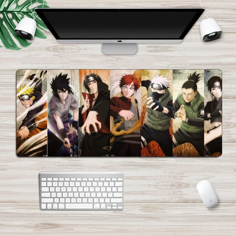 70x30cm Large Anime NARUTO Gaming Mousepad Non-slip Locking Edg Mouse pad Rubber Laptop Notebook Desk Mat Computer Gamer