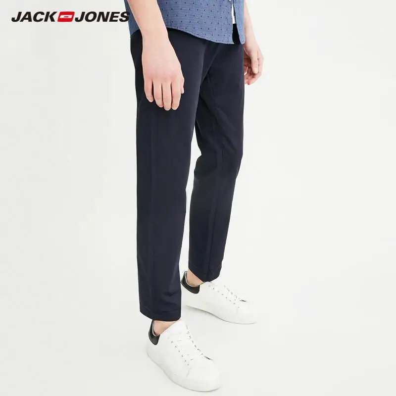 JackJones Men's 100% Cotton Slim Fit Casual Pants E|218114540 | Мужская одежда