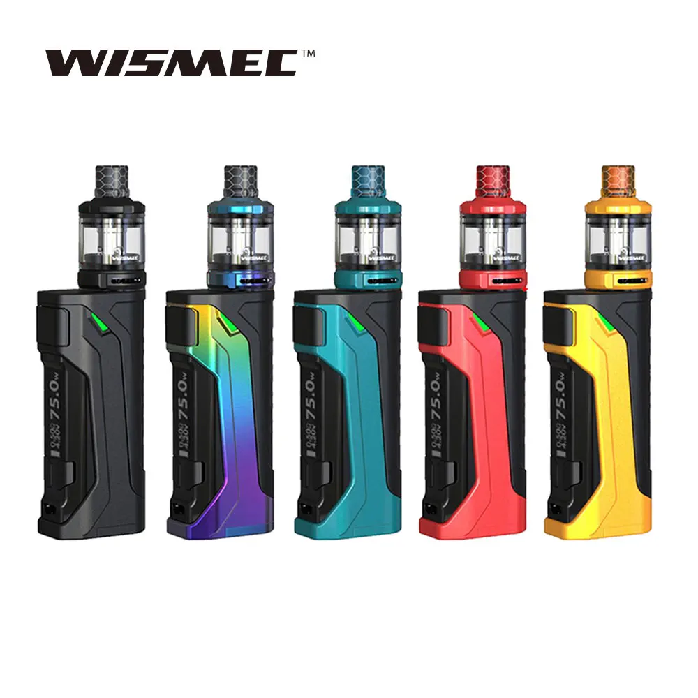 Оригинальный комплект WISMEC CB 80 TC с 80W модулем и 2 мл Amor NS Pro Tank & WS04 Coil No 18650 Battery Box MOD Vs Rx