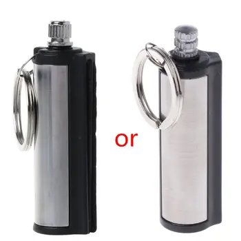 

Fashion Permanent Striker Lighter Match Metal Key Chain
