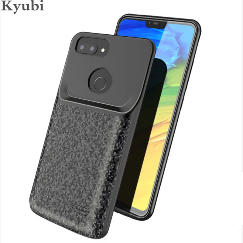 

4700mah ultra thin charger case for xiaomi mi 8 se external portable wireless charging cover for xiaomi mi 8 se 2 in 1 luxury