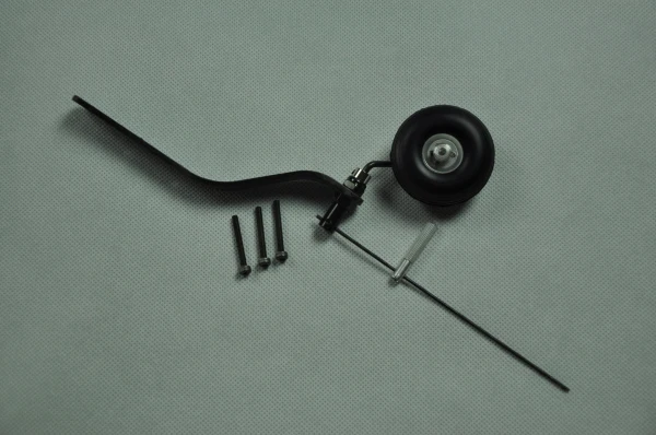 Carbon Fiber Tail Wheel Set For 30cc Gas RC Airplane L118 W14 T2 9mm NEW