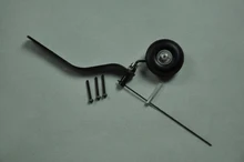 Carbon Fiber Tail Wheel Set For 30cc Gas RC Airplane (L118*W14*T2.9mm) NEW