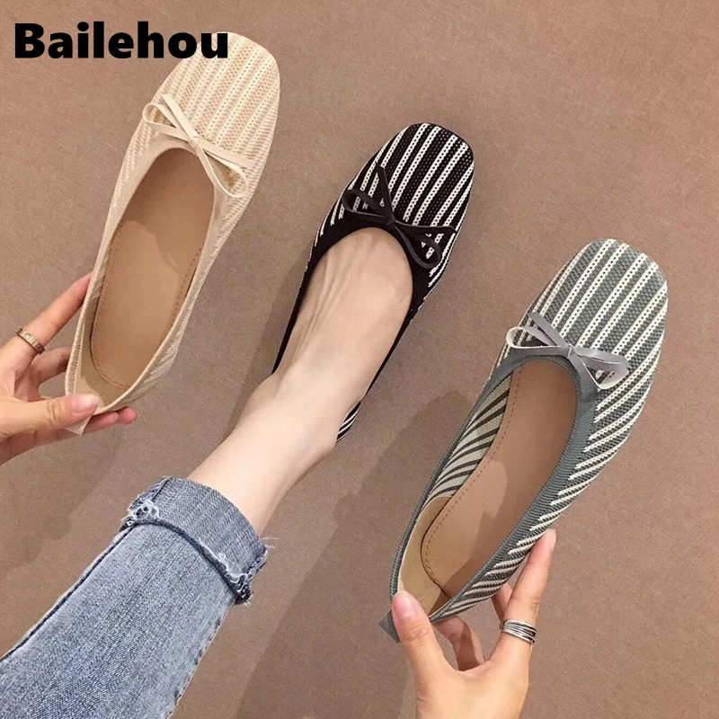 Bailehou 2019 весенние слипоны на плоской подошве лоферы с круглым носком женские