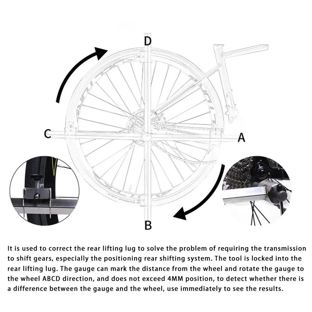 Запчасти для ремонта велосипеда подвесная вешалка измерительный инструмент для выравнивания инструмент калибровки вешалка для передачи Localizer коррекция заднего подъемного наконечника