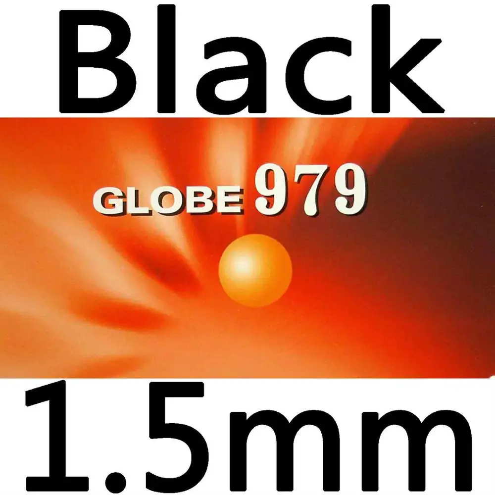 Globe 979 Chop+ Attack Long Pips-Out Настольный теннис PingPong Резина с губкой - Цвет: black 1.5mm