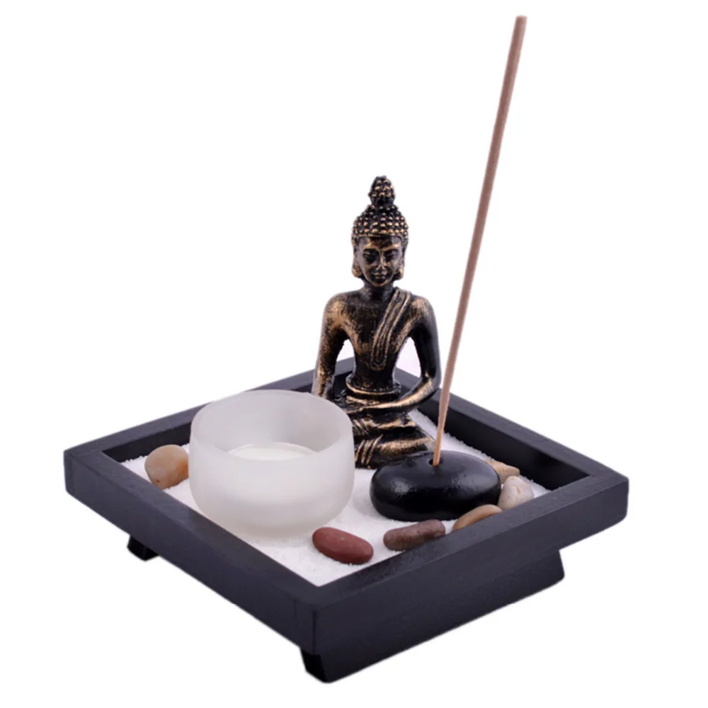 Zen садовый гартенский песочный Будда камни поджигатель ДЛЯ ладана Фен шуй T1020|holder
