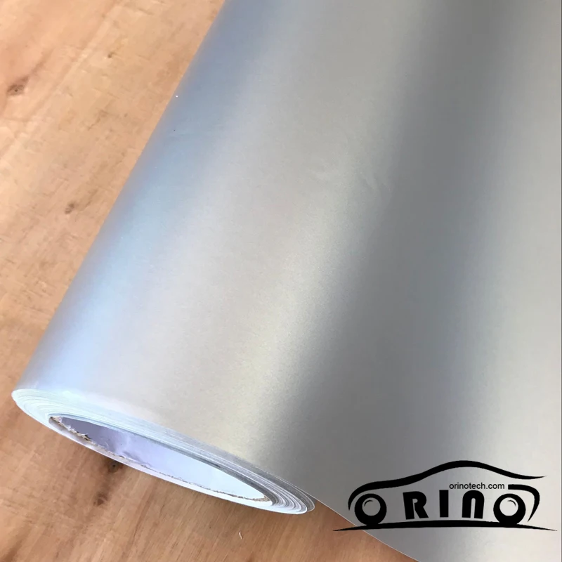 

10/20/30/40/50X152CM Silver Chrome Metallic Vinyl Matte Metallic Car Wrap Film For Automotive&Motorcycle Interior Stickers