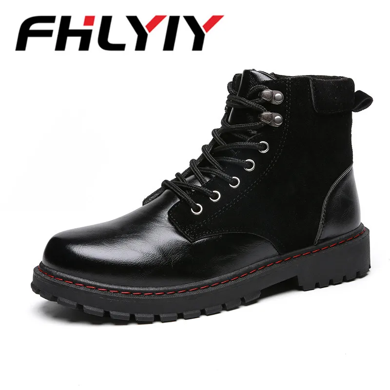 

Brand Warm Men'S Autumn Winter Leather Men Waterproof Snow Boots Outdoor Work Ankle Boots Men'S Zapatos De Hombre