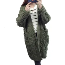 Criss-cross V-neck Long Knitted Cardigan Women 2017 Autumn Winter Thick Warm Knitwear Sweater Female Plus Size Loose Poncho Coat Criss-cross V-neck Long Knitted Cardigan Women 2017 Autumn Winter Thick Warm Knitwear Sweater Female Plus Size Loose Poncho Coat