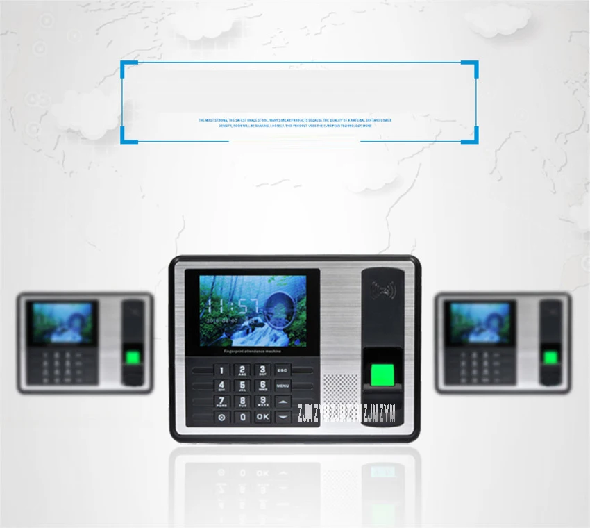 Биометрическая ударная карта работник отпечатков пальцев машина посещаемости времени ZA201 карты можно определить быстро онлайн распознавание 5 В