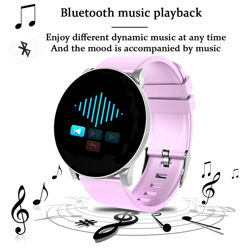 Смарт часы для женщин умные спорта Bluetooth пульсометр фитнес трекер металлический