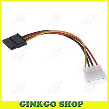 

10pcs/lot 4Pin IDE to 15 Pin Power Supply Adapter Cable SATA Serial Data Cable Free Shipping