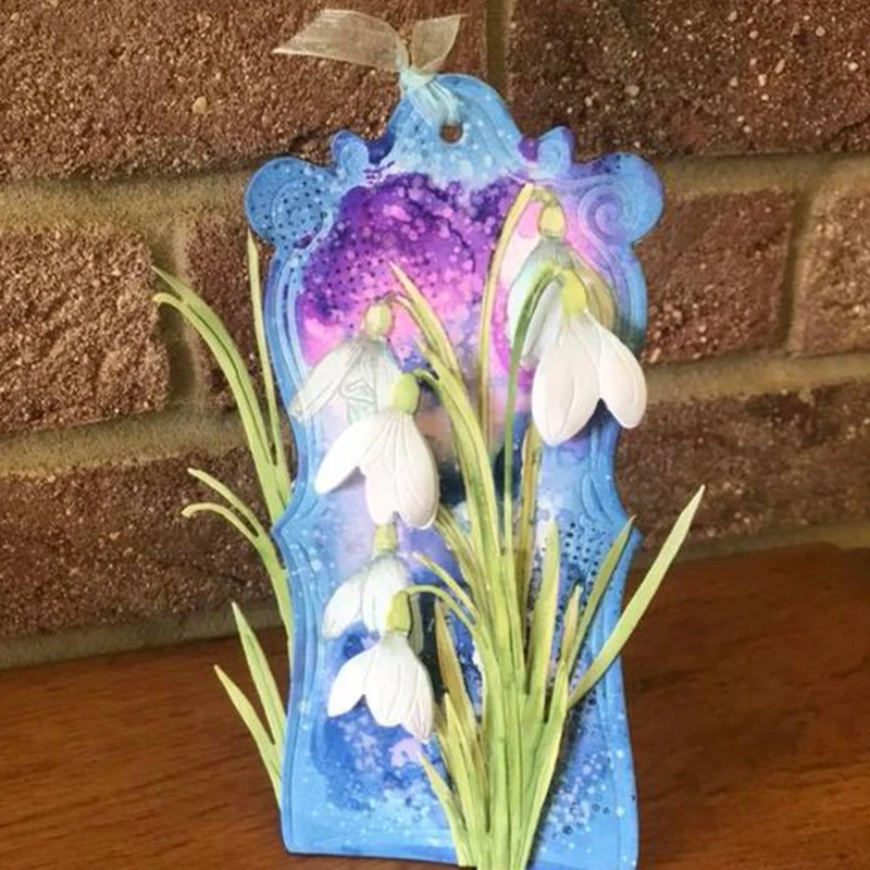 Цветок лилии лотоса рамка с бабочкой, резка металла штампы трафареты для DIY скрапбукинга декоративные тиснения карты ручной работы высечки